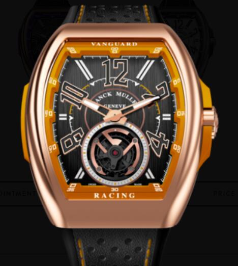 Review Buy Franck Muller Vanguard Racing Tourbillon Replica Watch for sale Cheap Price V 45 T RACING (OR) - Click Image to Close